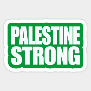 Palestine Strong - White - Back Sticker